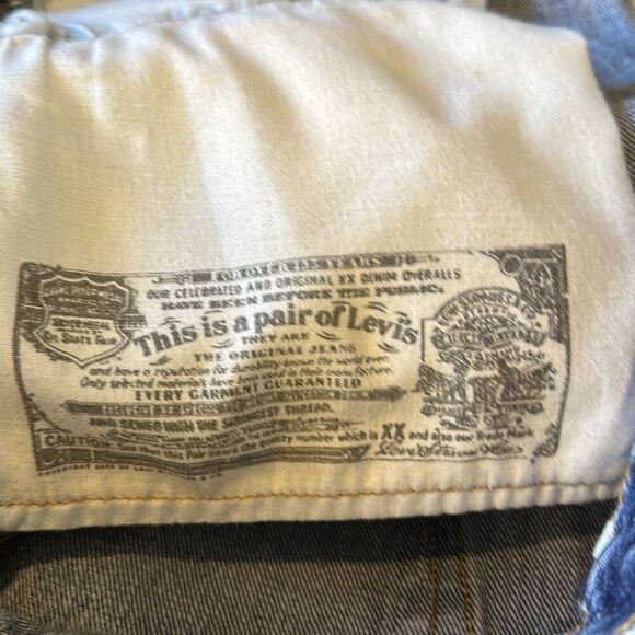 Levi’s Mens 501 Button Fly Straight Jeans size W40 x L30 - Picture 7 of 10